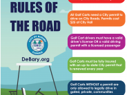 Golf Cart Rules information