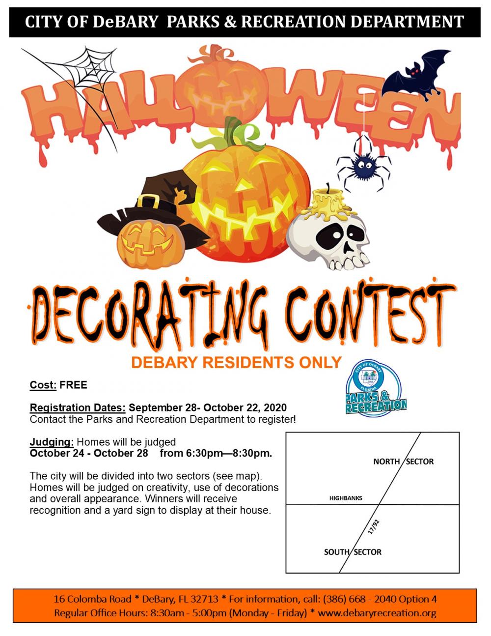 Halloween Decorating Contest Registration | City of DeBary Florida